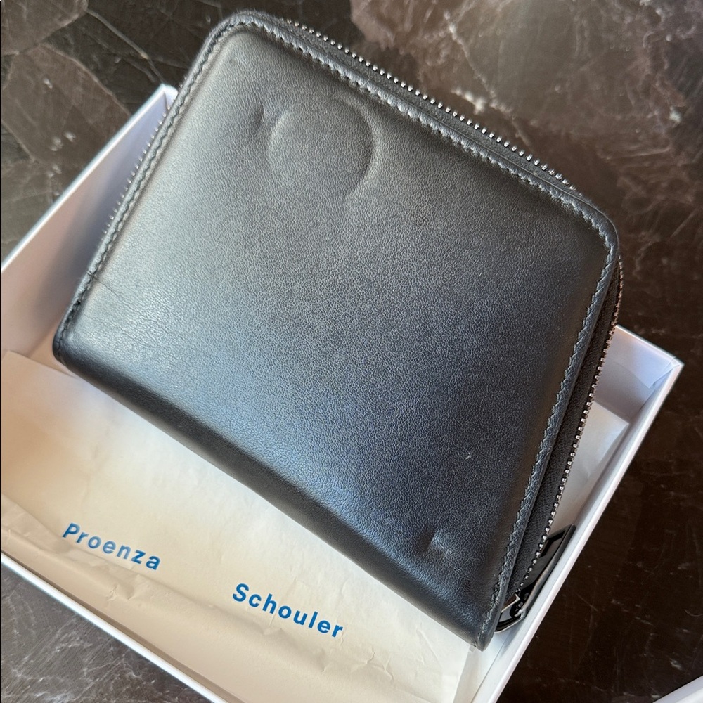 Proenza Schouler Trapeze Black Leather Wallet - Picture 4 of 9